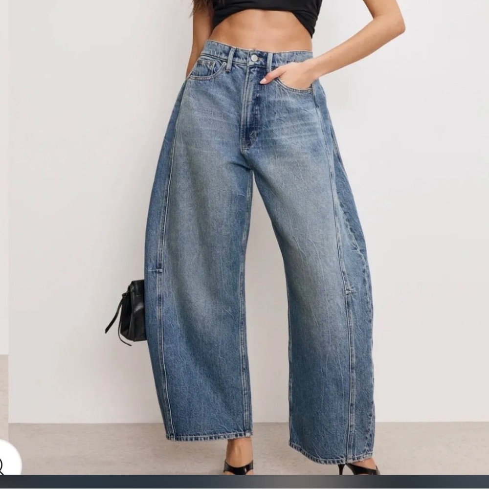 Good American Extreme Barrel Jeans